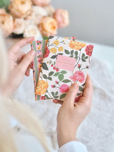 Roses Pocket Notebooks Set of 2 - The Cross Decor & Design