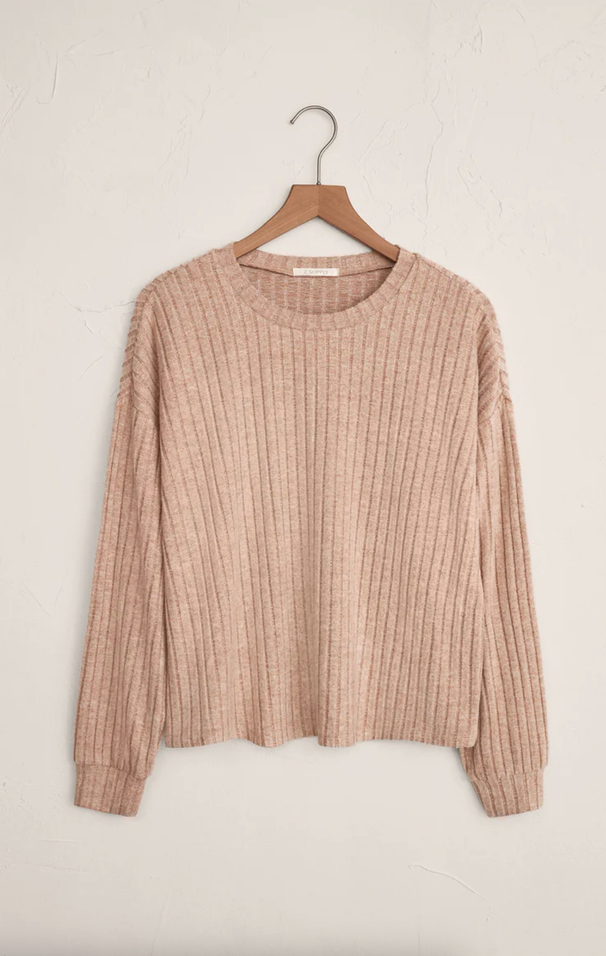 Dusty Rose Ribbed Top