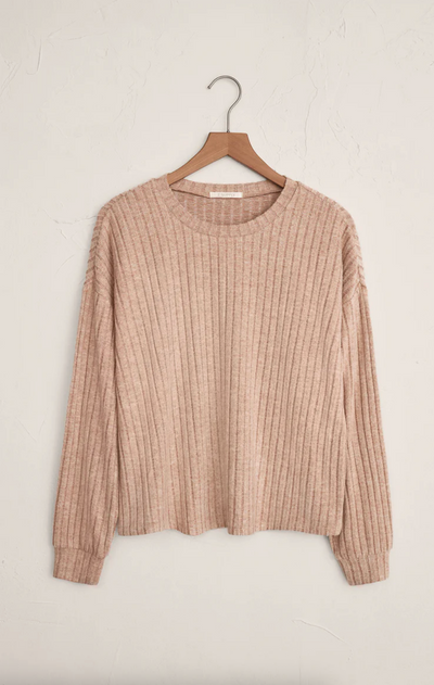 Dusty Rose Ribbed Top