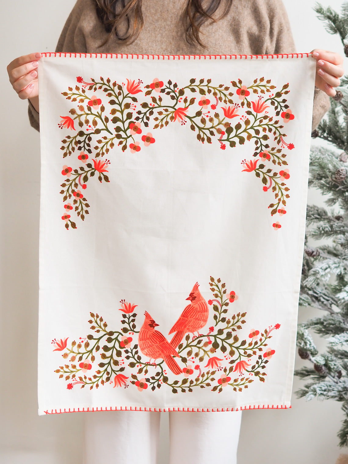 Cardinals Tea Towel - The Cross Decor & Design