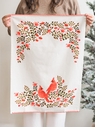 Cardinals Tea Towel - The Cross Decor & Design
