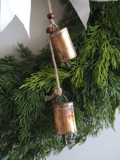 Hanging Bells w/ Wood Beads - The Cross Decor & Design
