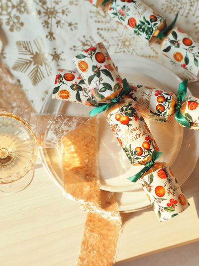 Antique White Oranges Crackers