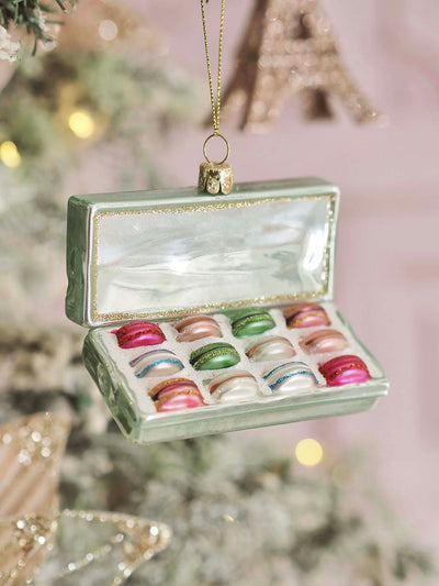Blue Box of Macarons Ornament - The Cross Decor & Design
