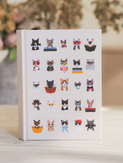 Studious Cats Embroidered Journal