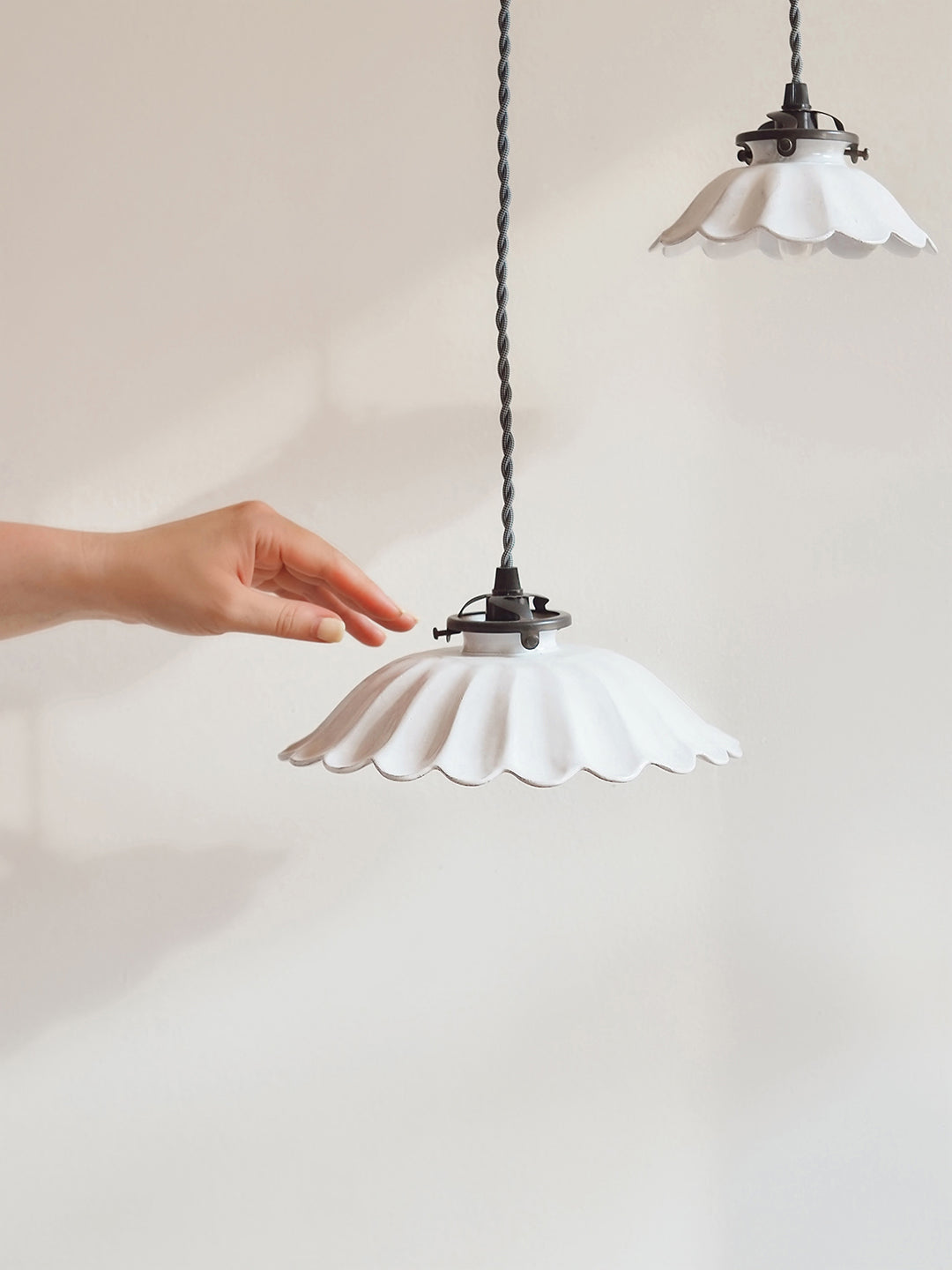 Astier De Villatte | Large Marguerite Canopy Pendant Lamp | The