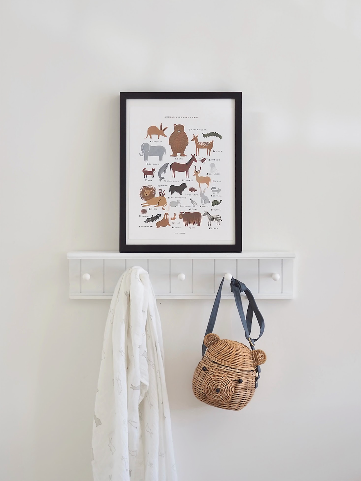 Animal Alphabet Chart Print | 11x14 - The Cross Decor & Design