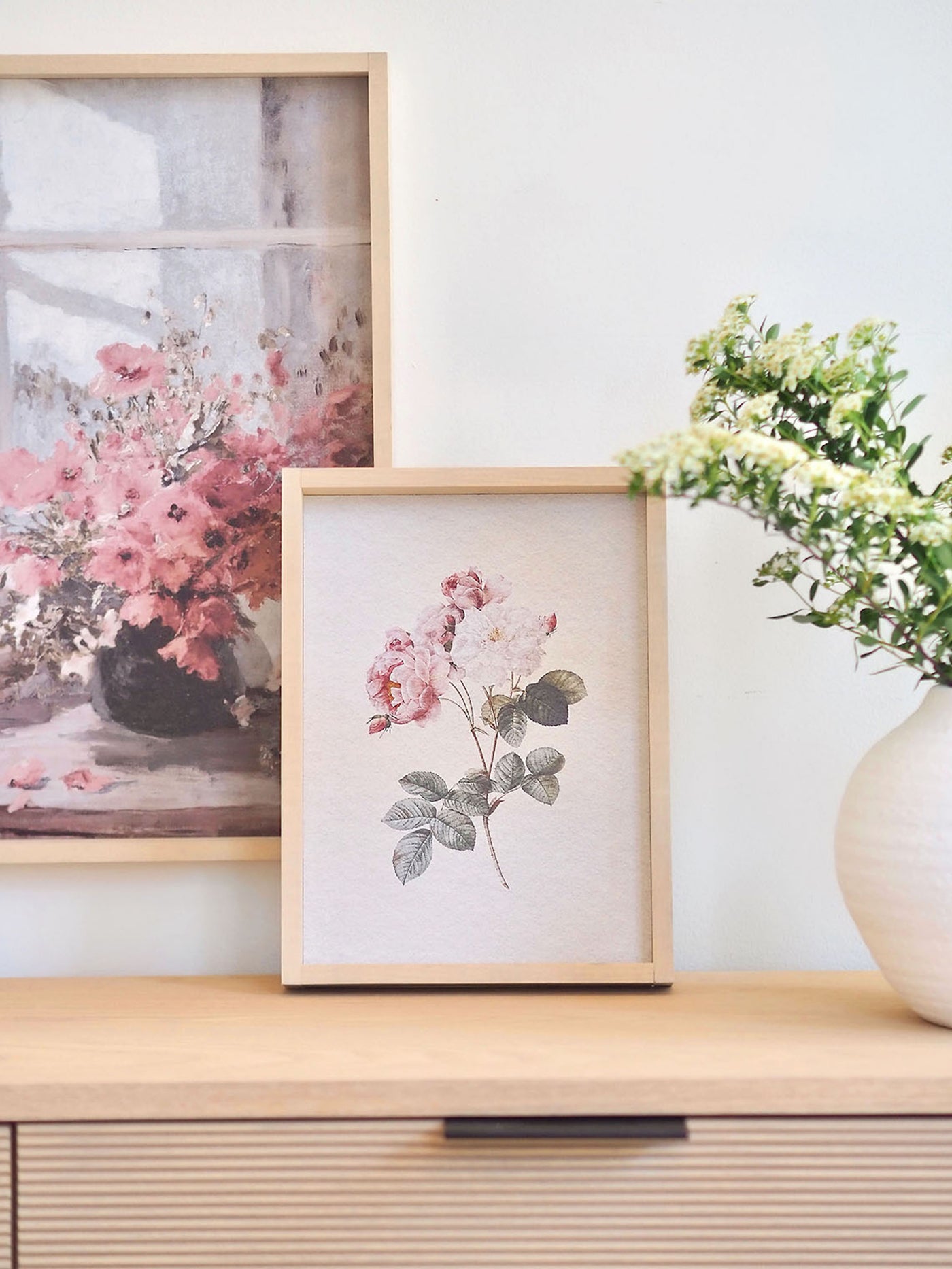 Watercolour Rose Framed Print 12x9" - The Cross Decor & Design