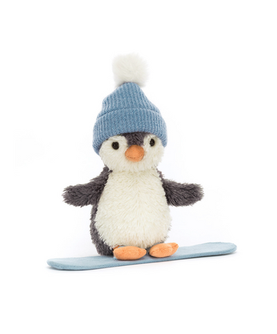Jellycat Peanut Penguin Snowboarding