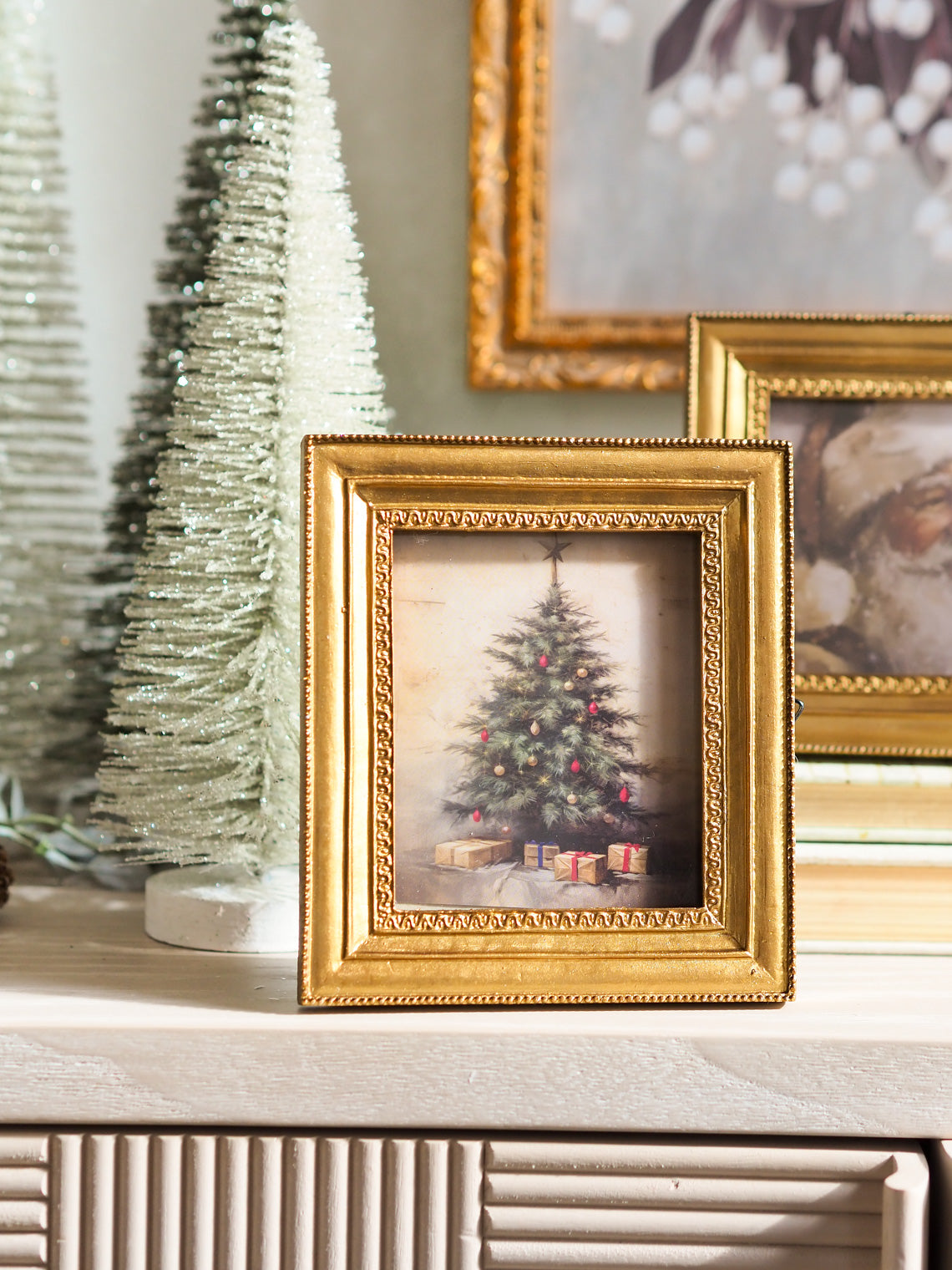 Festive Tree Framed Art Print 5x6