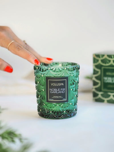 Noble Fir Garland Classic Candle - The Cross Decor & Design