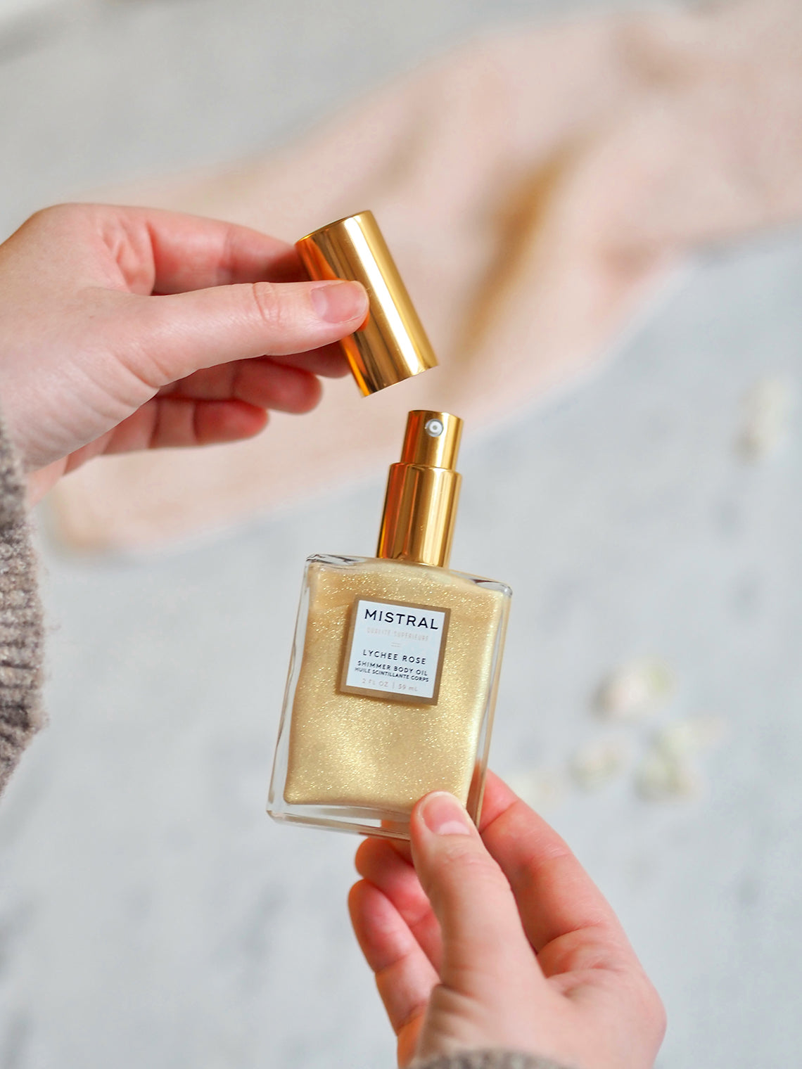 Lychee Rose Shimmer Body Oil