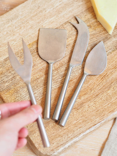 Tides Silver Cheese Knives - The Cross Decor & Design