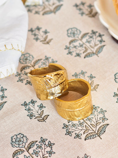 Gold Leaf Napkin Ring - The Cross Decor & Design