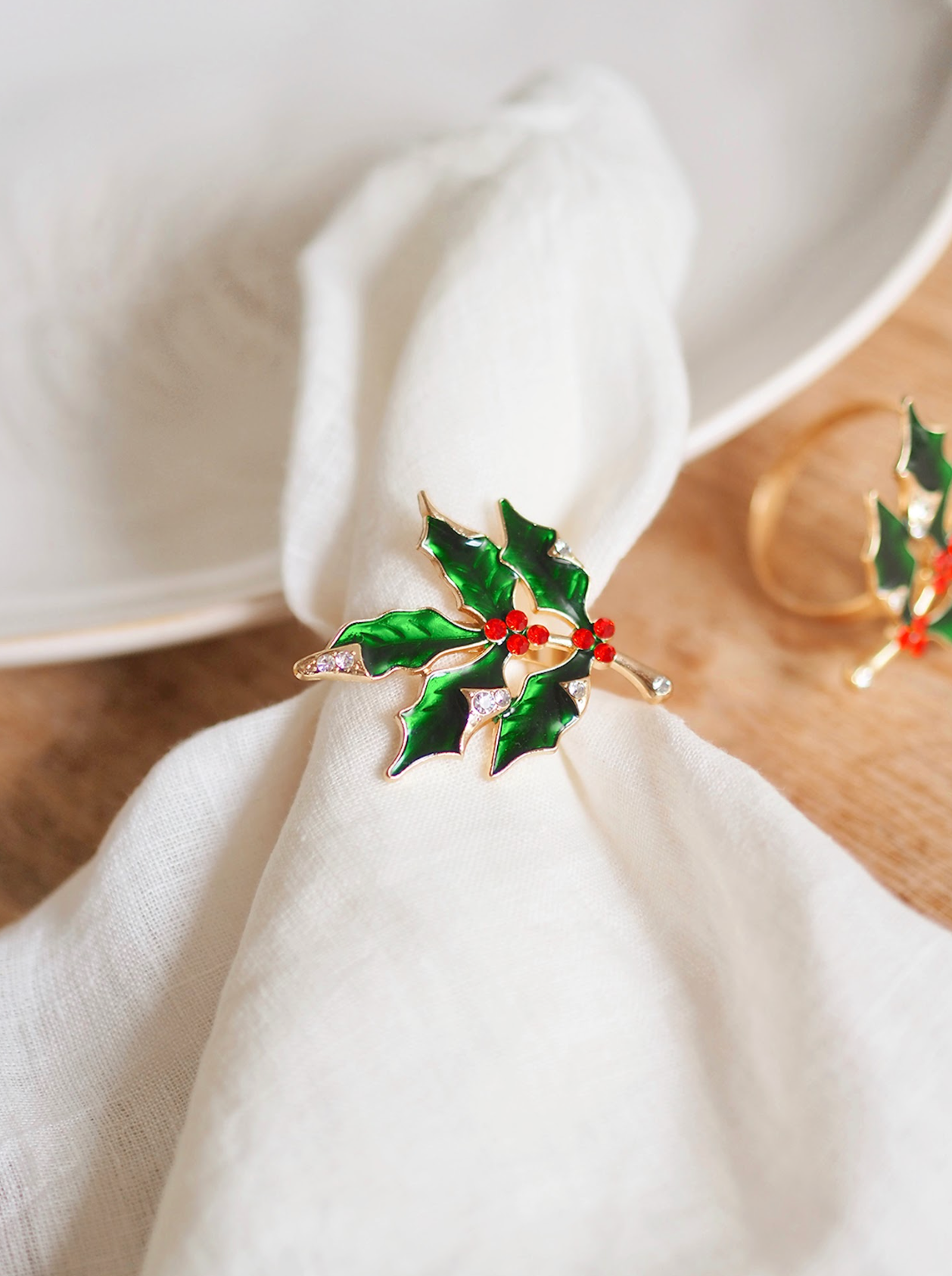Holly Napkin Ring - The Cross Decor & Design