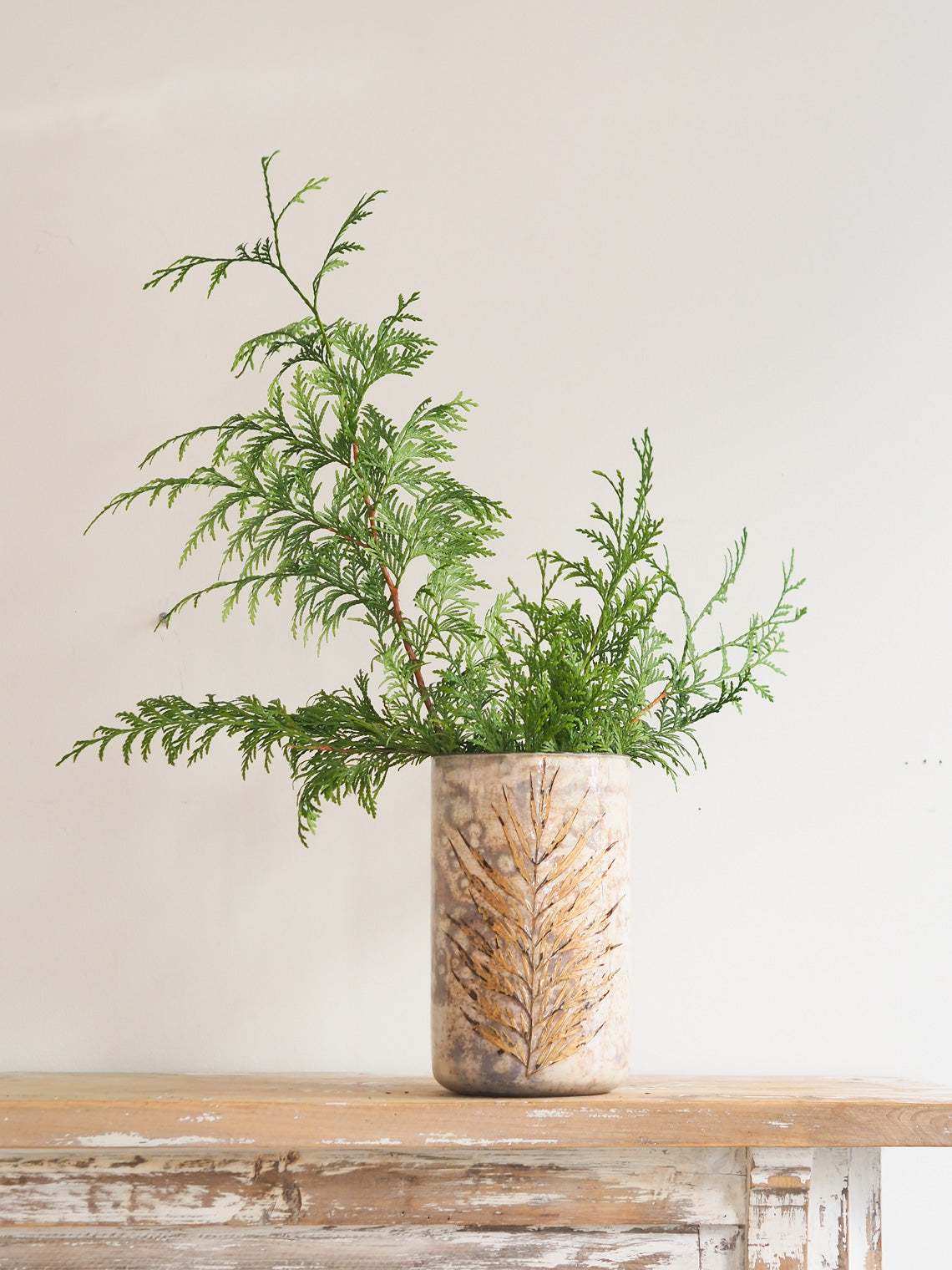 Golden Fern Mercury Vase - The Cross Decor & Design