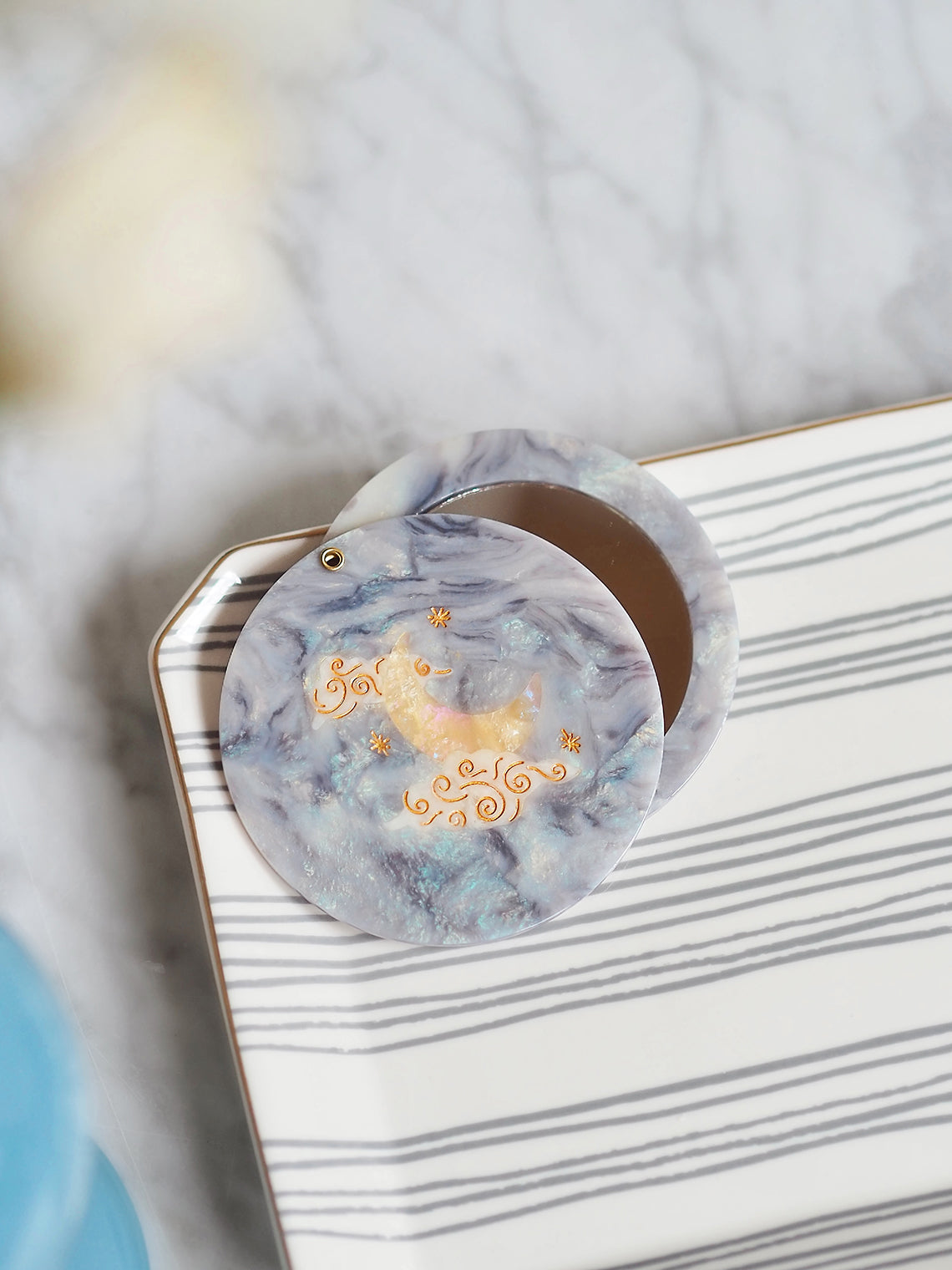 Celestial Moon Compact Mirror