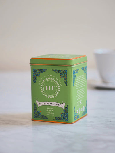 Organic Supreme Green Tea Tin - The Cross Decor & Design