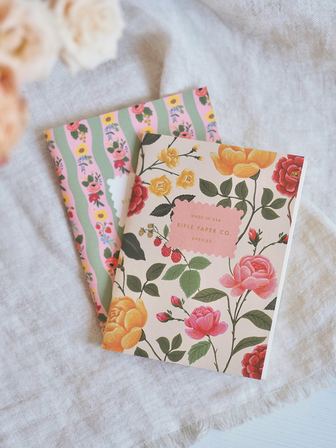 Roses Pocket Notebooks Set of 2 - The Cross Decor & Design