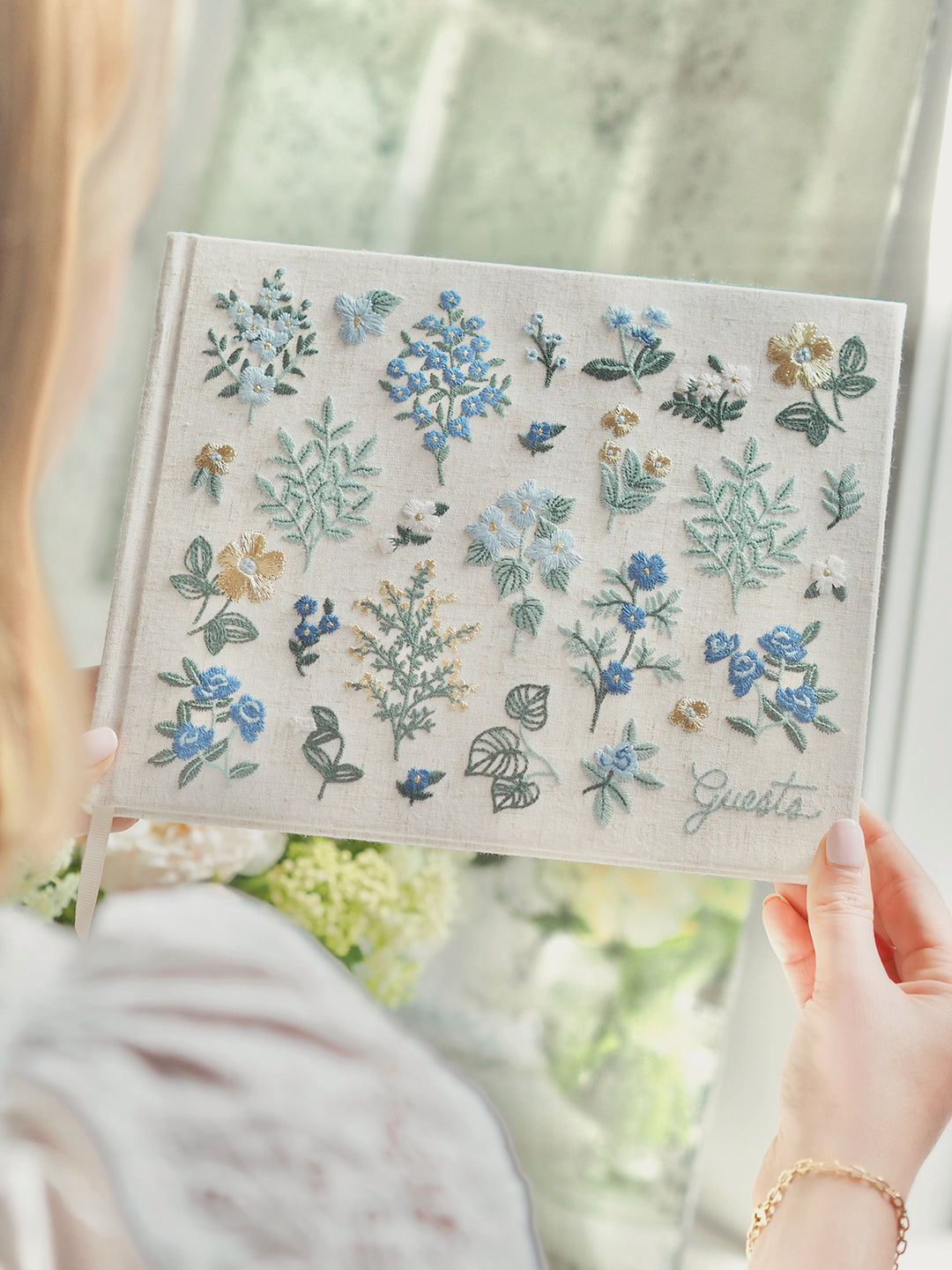 Wildwood Embroidered Guest Book