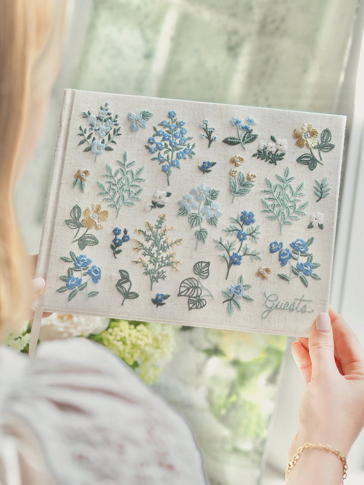 Wildwood Embroidered Guest Book