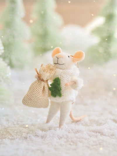 Holiday Sweater Mouse Ornament