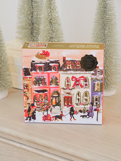 Snowfall on Main Street 1000 Piece Puzzle