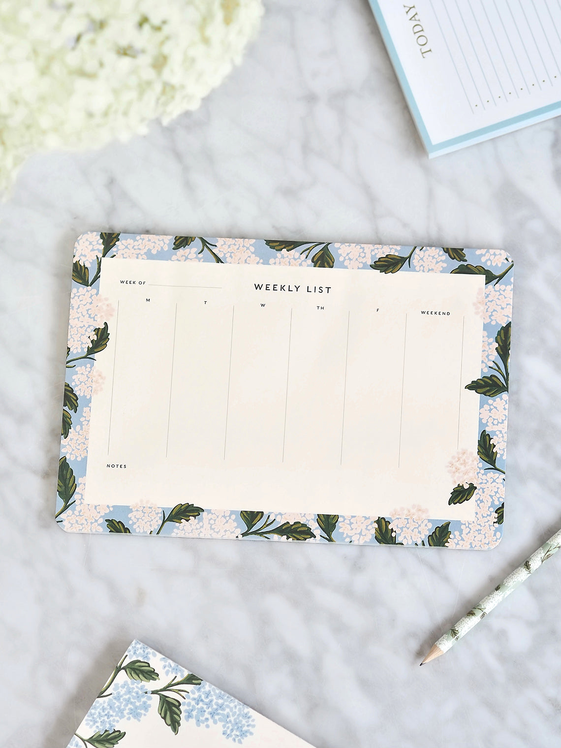Hydrangea Weekly Desk Pad - The Cross Decor & Design