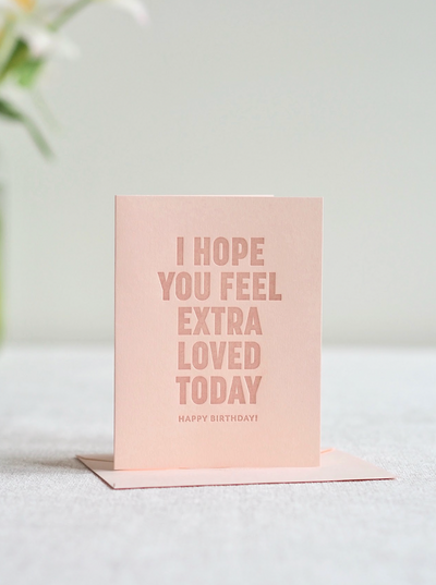 Extra Loved Birthday Card - The Cross Decor & Design