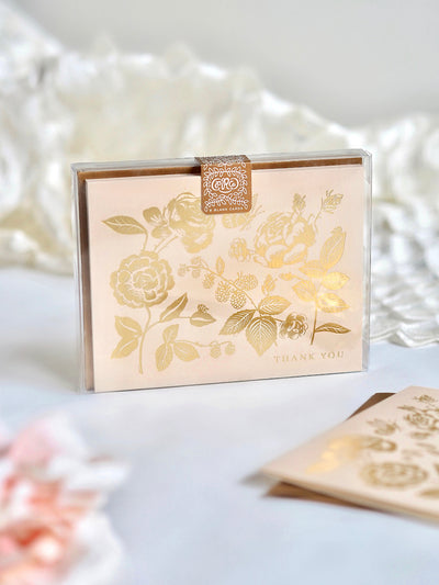 English Rose Thank You Card Boxed Set - The Cross Decor & Design