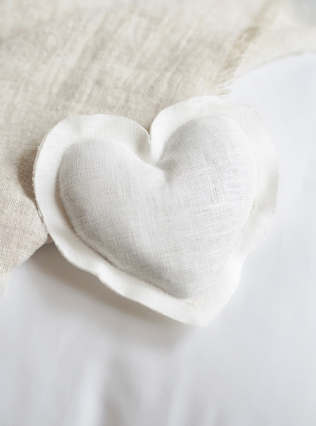 Lavender Linen Heart Sachets - The Cross Decor & Design