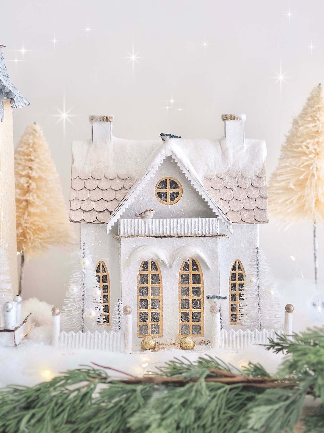 Blush Winter Cottage - The Cross Decor & Design