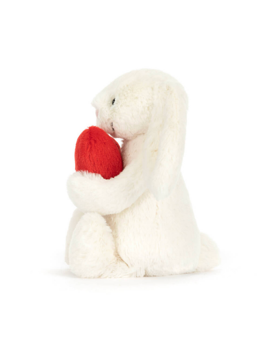 Jallycat Bashful Red Love Heart Bunny | Medium