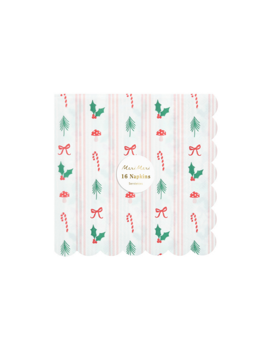 Festive Icon Stripes Napkins
