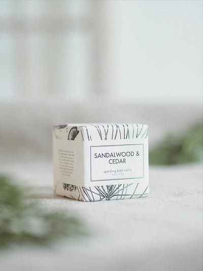 Sandalwood & Cedar Sparkling Bath Bomb