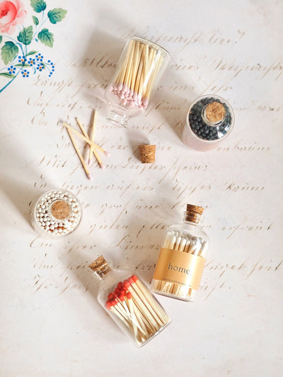 Apothecary Pink Match Bottle - The Cross Decor & Design