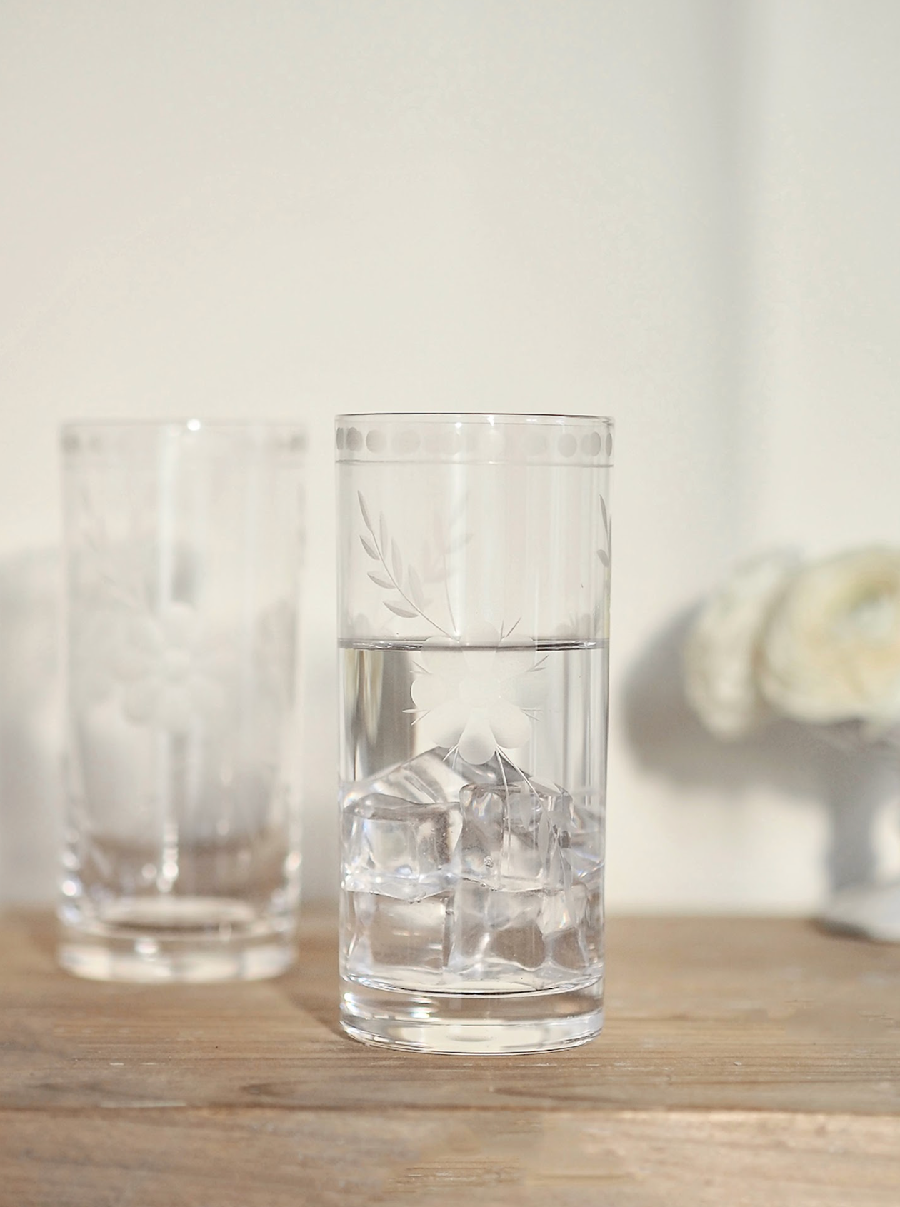 Belle Fleur Highball Glass - The Cross Decor & Design