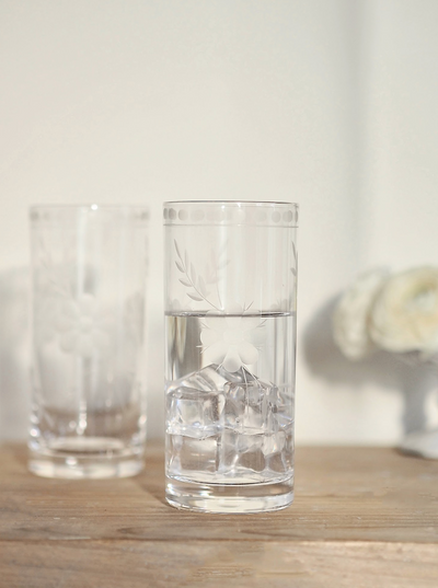 Belle Fleur Highball Glass - The Cross Decor & Design