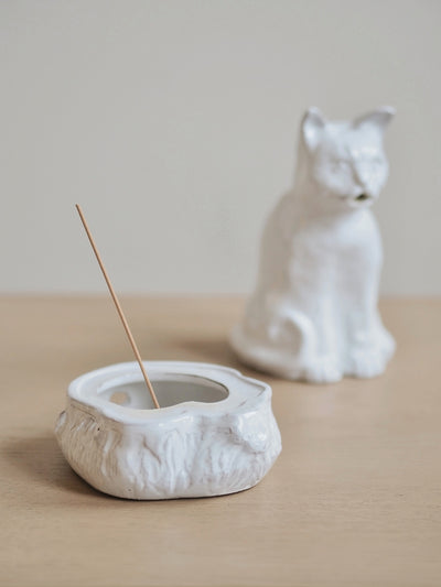 Setsuko Cat Incense Burner - The Cross Decor & Design
