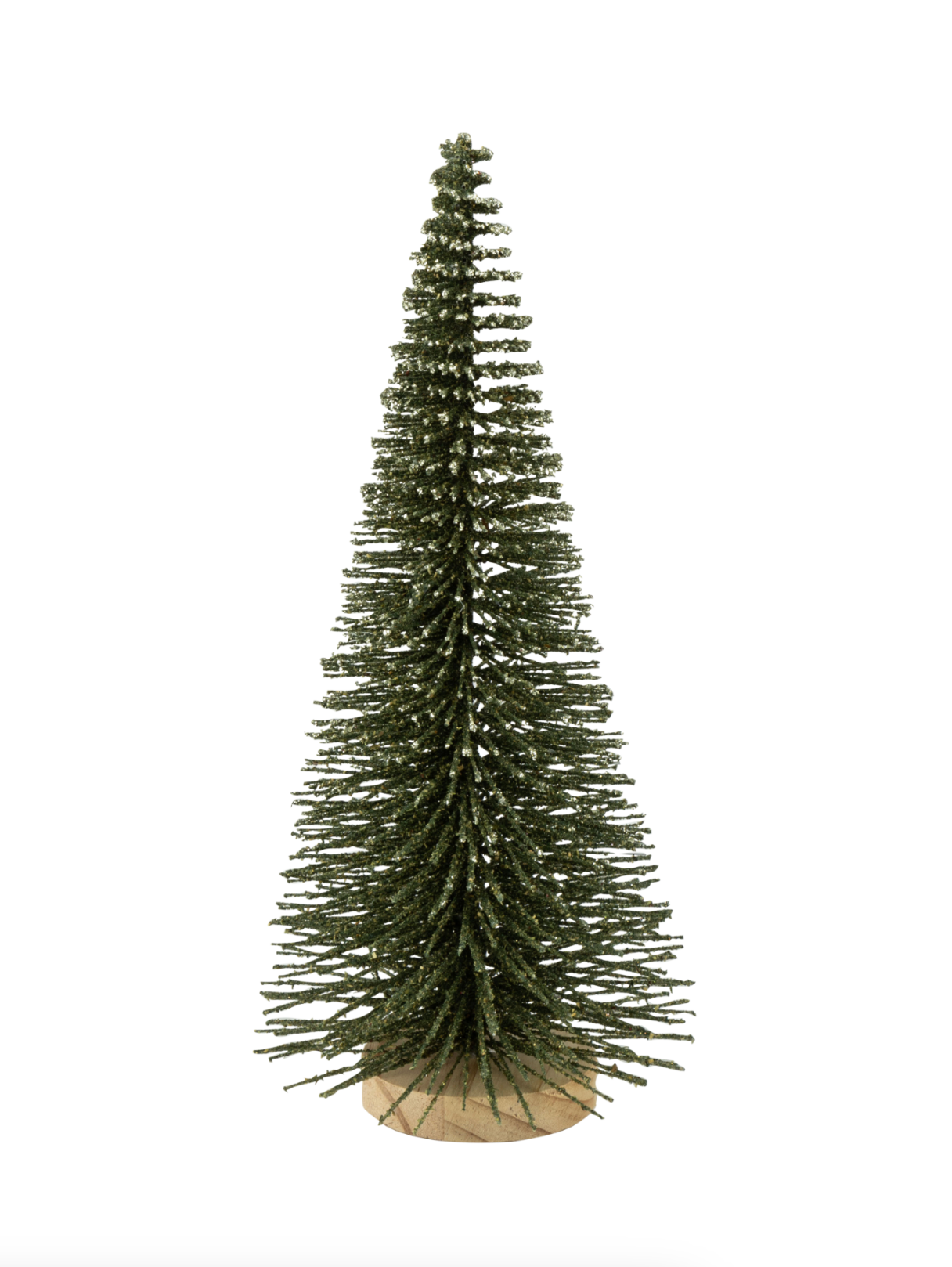 Glitter Green Bottle Brush Tree - The Cross Decor & Design