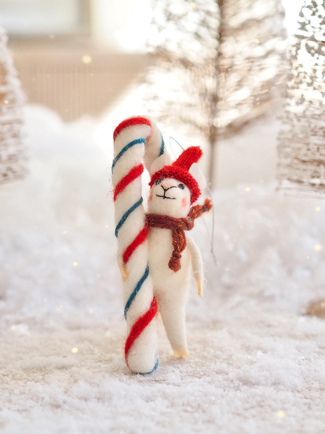 Cami Cane Mouse Ornament