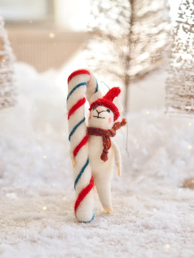 Cami Cane Mouse Ornament