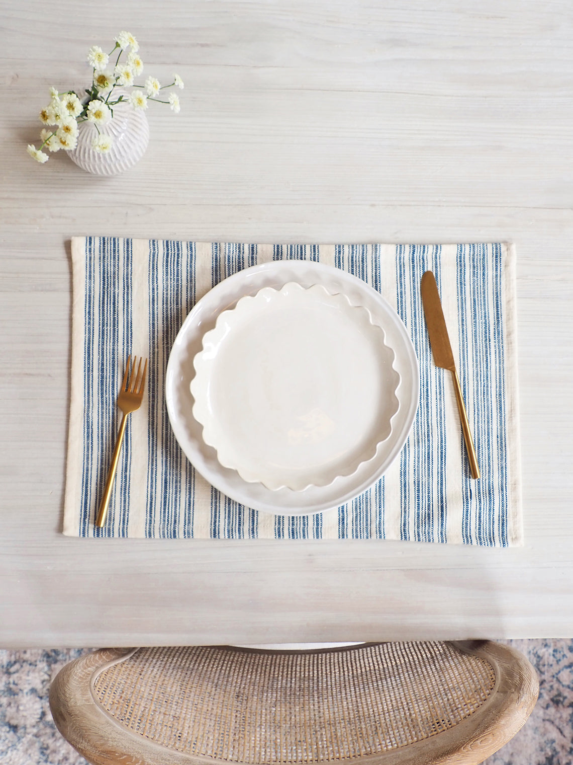 Delphine Vintage French Placemat - The Cross Decor & Design