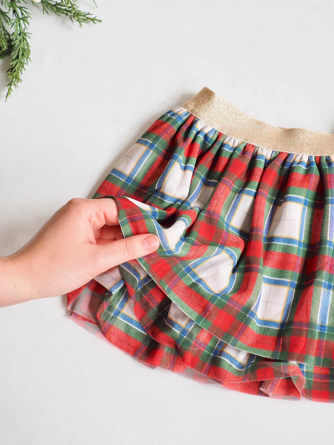 Holiday Plaid Tutu Skirt
