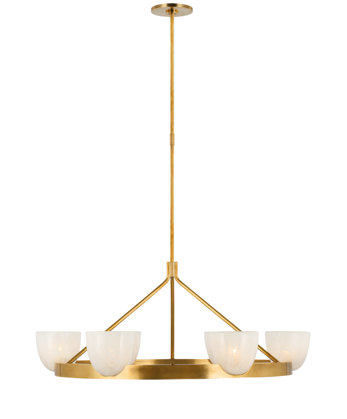 Oriana Antique Brass Chandelier - The Cross Decor & Design