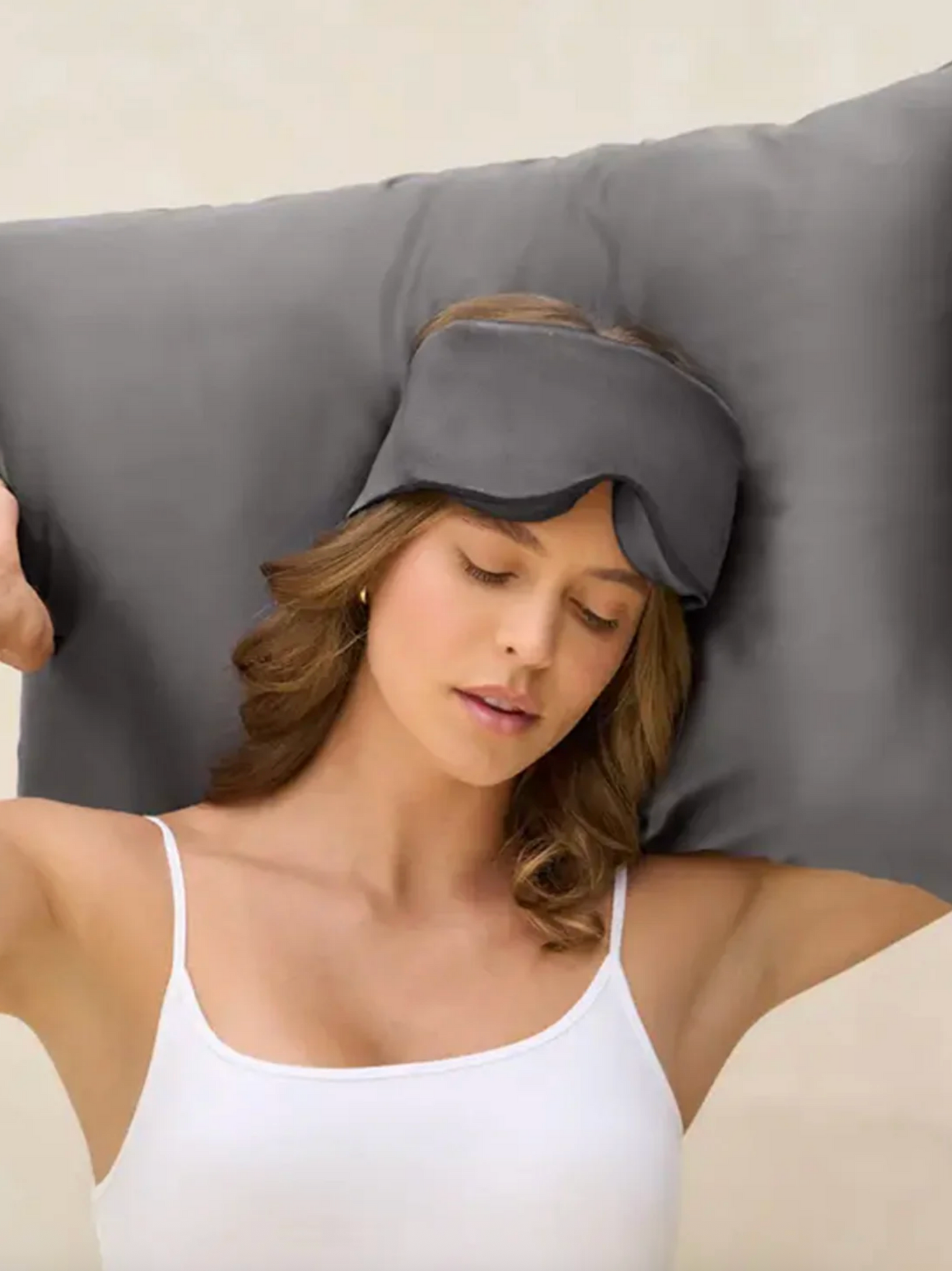 Charcoal Contour Pillow Eye Mask