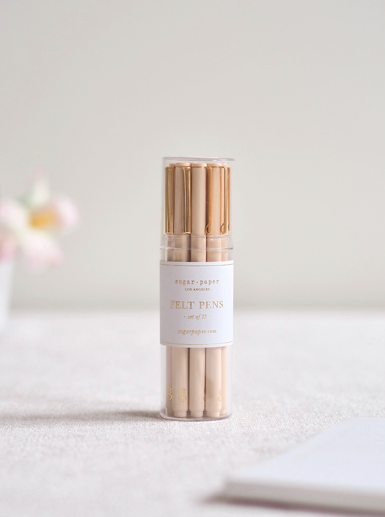 Pale Pink Felt Pen Set of 12 - The Cross Decor & Design