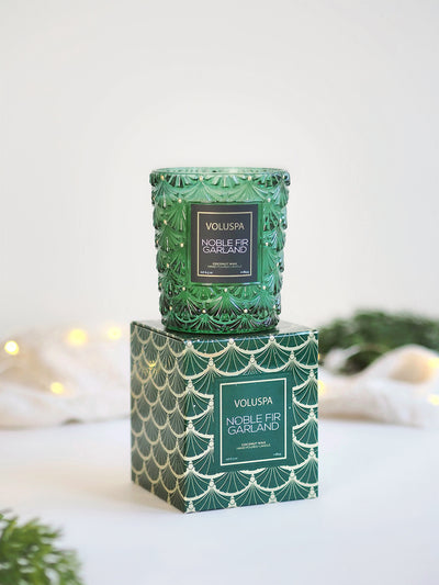 Noble Fir Garland Classic Candle - The Cross Decor & Design