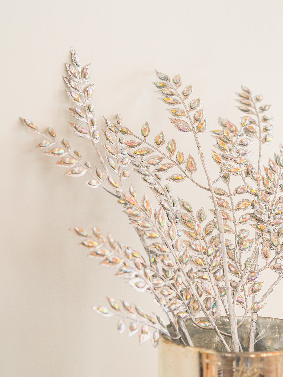 Iridescent Silver Jewel Stem - The Cross Decor & Design