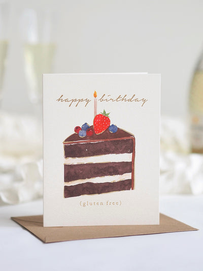 Gluten Free Cake Birthday Greeting Card - The Cross Decor & Design